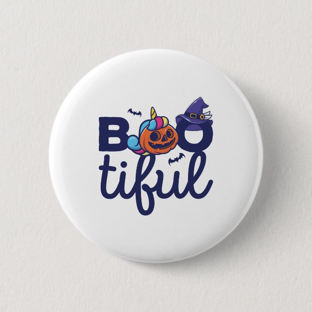 Bootiful Halloween-font Unicorn Pumpkin lantern Knapp (Framsida)