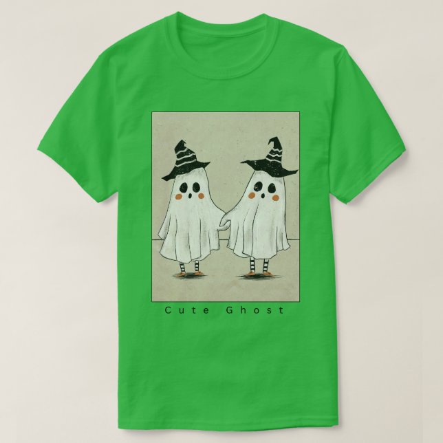 Bootiful Haunts Halloween Cute Ghost T Shirt (Design framsida)