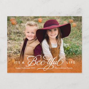 Bootiful Life Halloween-fotovykort Helg Vykort