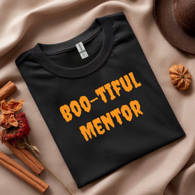 Bootiful Mentor orange typography T Shirt (Skapare uppladdad)
