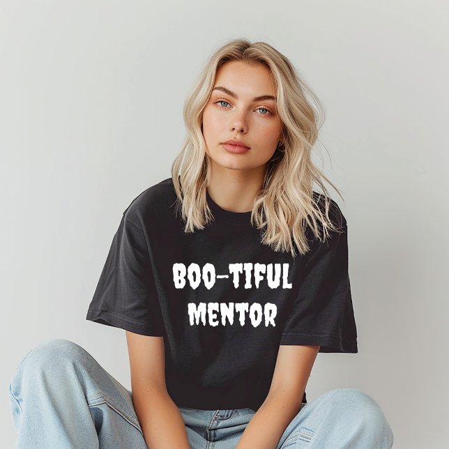 Bootiful Mentor white typografi T Shirt (Skapare uppladdad)