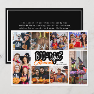 Bootiful Moment Halloween Photo Collage Kort