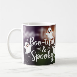 Bootiful & Spooky - Cute Ghost Halloween Kaffemugg