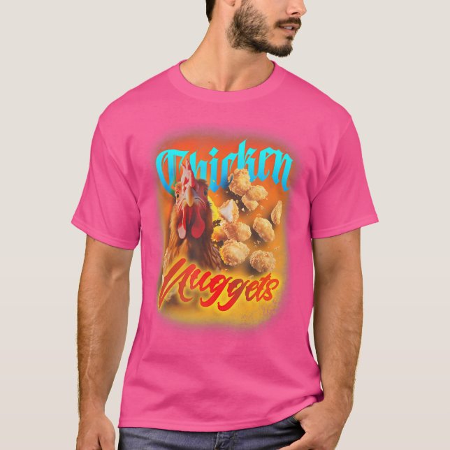 Bootleg Chicken Nuggets Funny 90S Bootleg Rap T Shirt (Framsida)