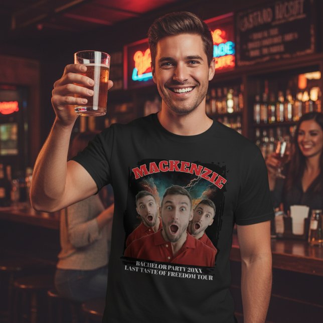 Bootleg Concert 3 Photo and Text Personalized Fun T Shirt (Bootleg Concert 3 Photo and Text Personalized Fun T-Shirt by Ricaso - Read instructions)