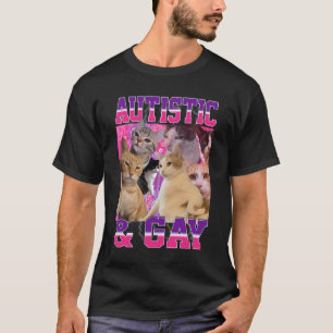 Bootleg grafik p.g.a. autism och gay-funktion t shirt