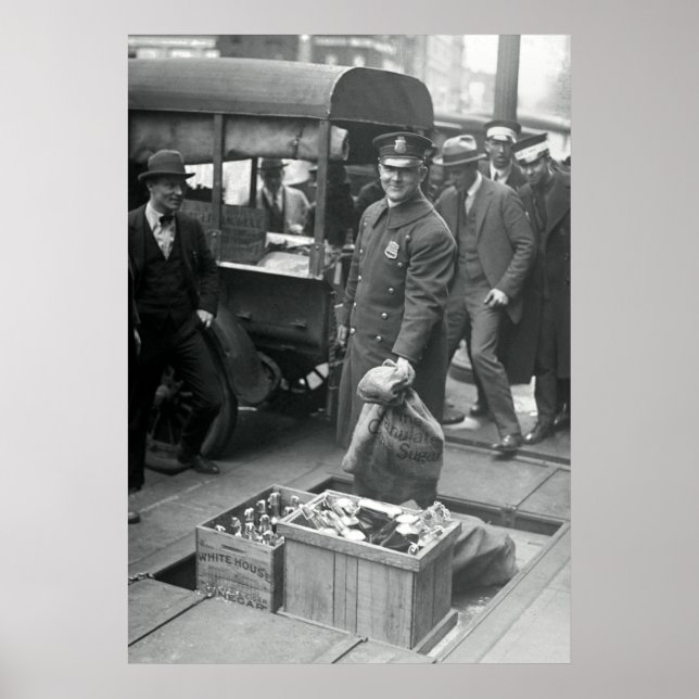 BOOTLEG LIQUOR RAID 1923 POSTER (Framsidan)