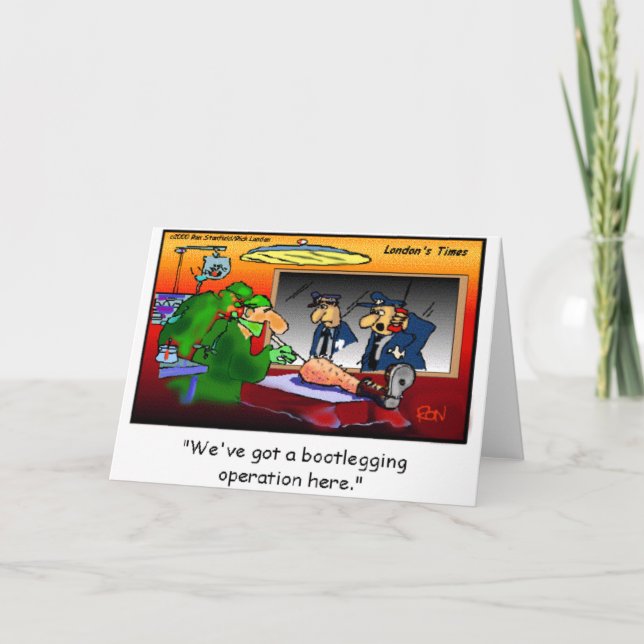 Bootleg Operation Funny Tecknad Tees & Gifts Kort (Framsida)