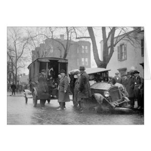 Bootleggers kraschade bil, 1922 hälsningskort