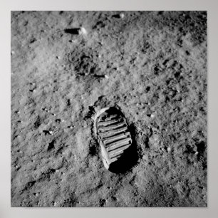 Bootprint on the Måne - Apollo 11 - 1969 Poster
