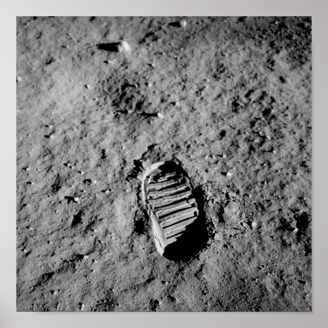 Bootprint on the Måne - Apollo 11 - 1969 Poster (Framsidan)