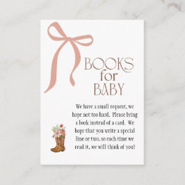 Boots and Bows Baby Girl Books for Baby Tilläggskort