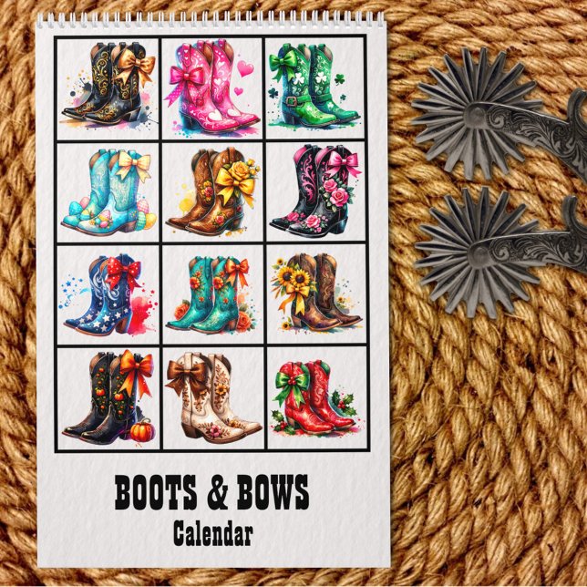 Boots and Bows Coquette Cowgirl  Calendar Kalender (Skapare uppladdad)