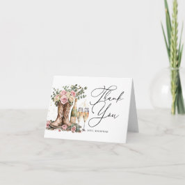 Boots and Bubbly Rustic Western Bridal Shower Tack Kort
