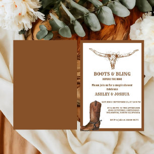 Boots & Bling Boho Western CowboyMöhippa Inbjudningar