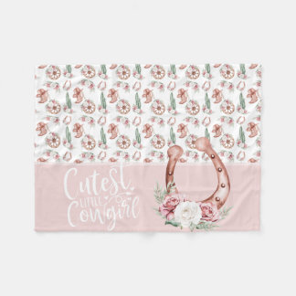 Boots & Blooms Western Chic Cutest Little Cowgirl Fleecefilt