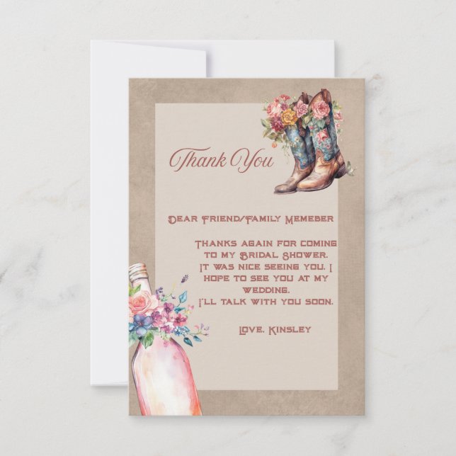 Boots Brunch & Bubly Flat Tack-kort Tack Kort (Framsida)