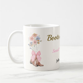 Boots & Bubbly Bröllopsdusch Kaffemugg