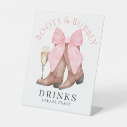 Boots Bubbly Western Bridal Shower Drinks