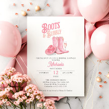 Boots & Bubly Rosa Western Cowgirl Möhippa