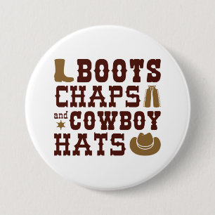 Boots chaps and cowboyhattar knapp