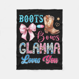 Boots eller bågar Glamma älskar könsbestämmande we Fleecefilt