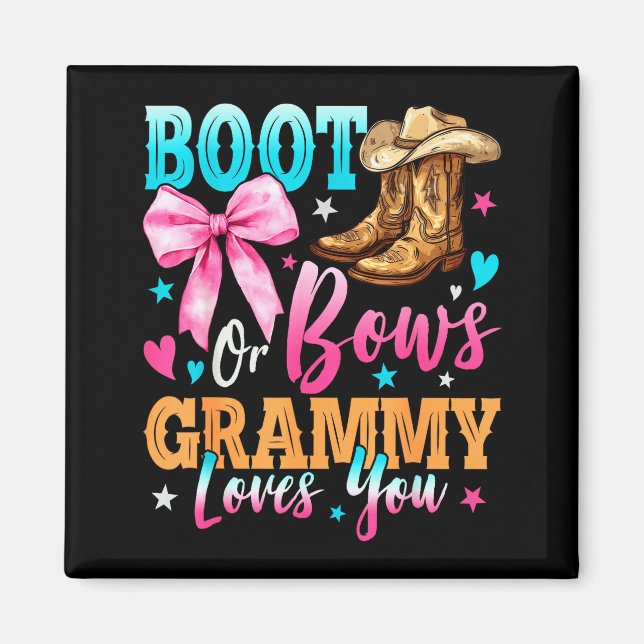 Boots eller bågar Grammy älskar dig Könsbestämning Magnet (Framsidan)