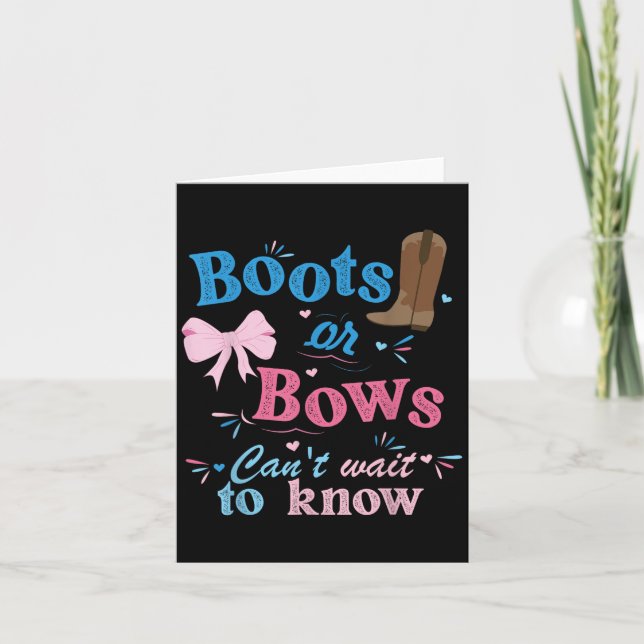 Boots eller Bows kan inte vänta tills du känner ti Kort (Framsida)