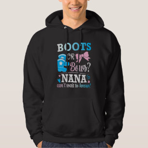 Boots eller Bows Nana kan inte vänta på att få vet Hoodie