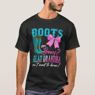Boots eller Bows Underbar Grandma Kärlek You Gende T Shirt