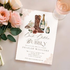 Boots Flaskor & BubLY Land Western Baby Shower Inbjudningar