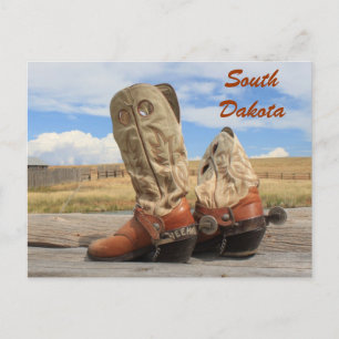 Boots från South Dakota Vykort
