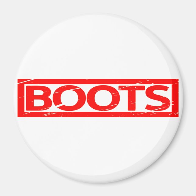 Boots Frimärke Magnet (Framsidan)