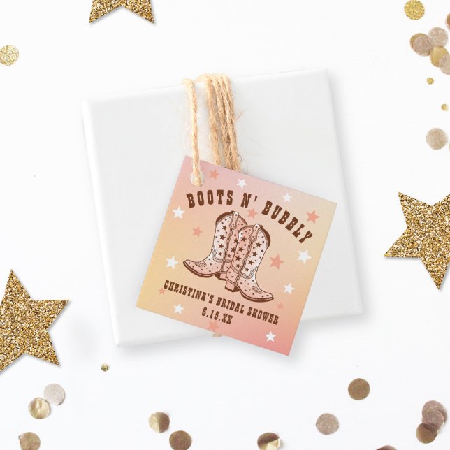 Boots N'Bubly CowboyBoots Söt Möhippa Gåvor Etiketter (Skapare uppladdad)
