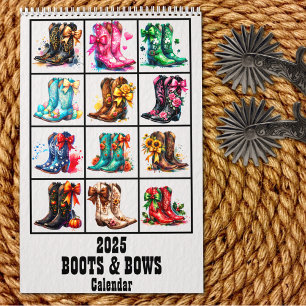 Boots och Bows Coquette Cowgirl Kalender