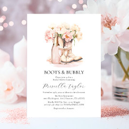 Boots och Bubly Champagne-MÖHIPPA Inbjudningar