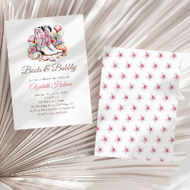 Boots och Bubly Costal Cowgirl Möhippa Invi Inbjudningar