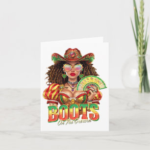 Boots On The Ground Juneteenth Svart Cowgirl Väst Kort