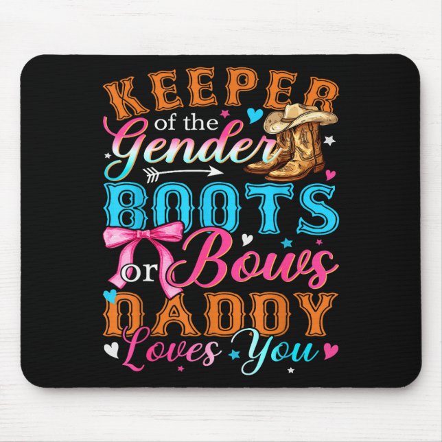 Boots Or Bows Daddy Loves You Gender Reveal Family Musmatta (Framsidan)