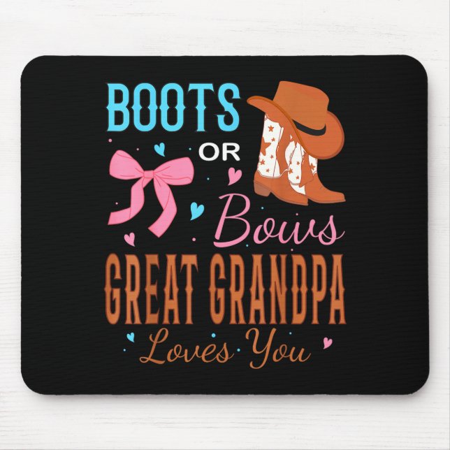 Boots Or Bows Great Grandpa Loves You Gender Revea Musmatta (Framsidan)