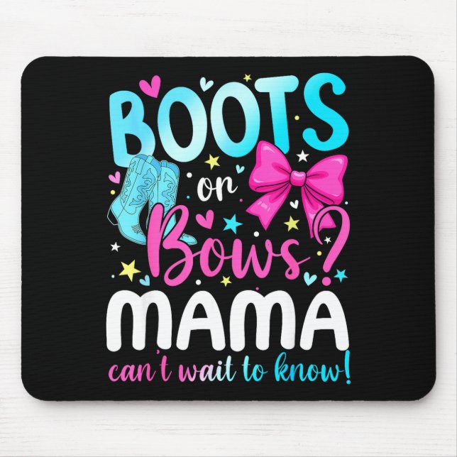Boots Or Bows Mama Loves You Gender Reveal Party  Musmatta (Framsidan)