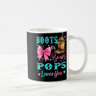 Boots Or Bows Ps Loves You Könsbestämning Familj Kaffemugg
