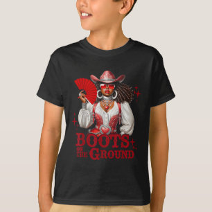 Boots på marken Boot Cowboy Western Cowgirl Li T Shirt