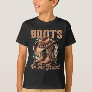 Boots på marken Boot Cowboy Western Cowgirl T Shirt