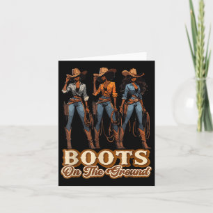 Boots på marken, den tjugoelfte svarta cowgirl kort
