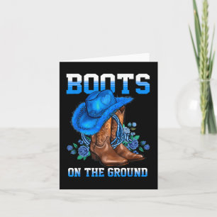 Boots på marken Land Western Cowboycowgirl Kort