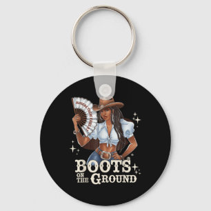 Boots på marken Linedance Black Cowgirl Melani Nyckelring