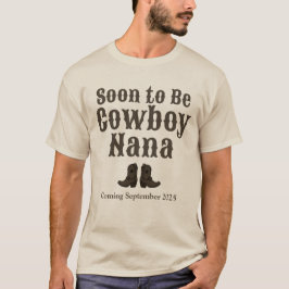 Boots snart till Cowboy Grandma Baby meddelande T Shirt