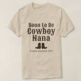 Boots snart till Cowboy Grandma Baby meddelande T Shirt