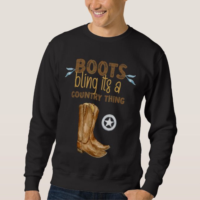 Boots som bryter mot A Land Sak Lång Ärmad Tröja (Framsida)